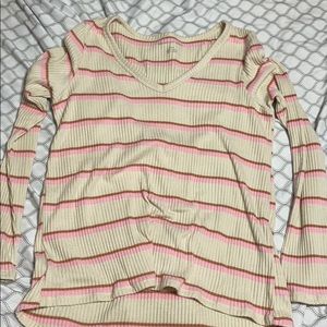 Striped soft American eagle long sleeve tee